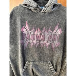 Gamma Phi Beta Hoodie with Pink Lettering